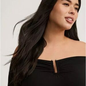 Torrid Black Off-Shoulder Top